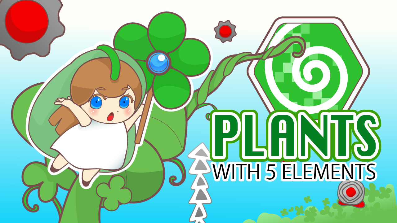 Plants with 5 elements キーアート